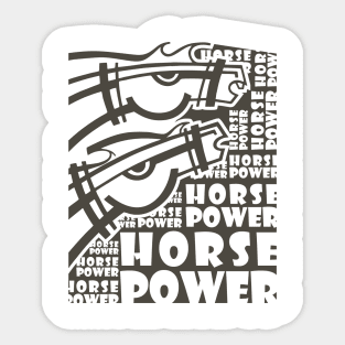 Two Horses Sticker